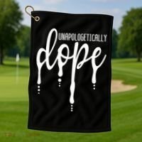 Melanin Unapologetically Dope Black Girl Tee Christmas Gift Golf Towel thumb 1