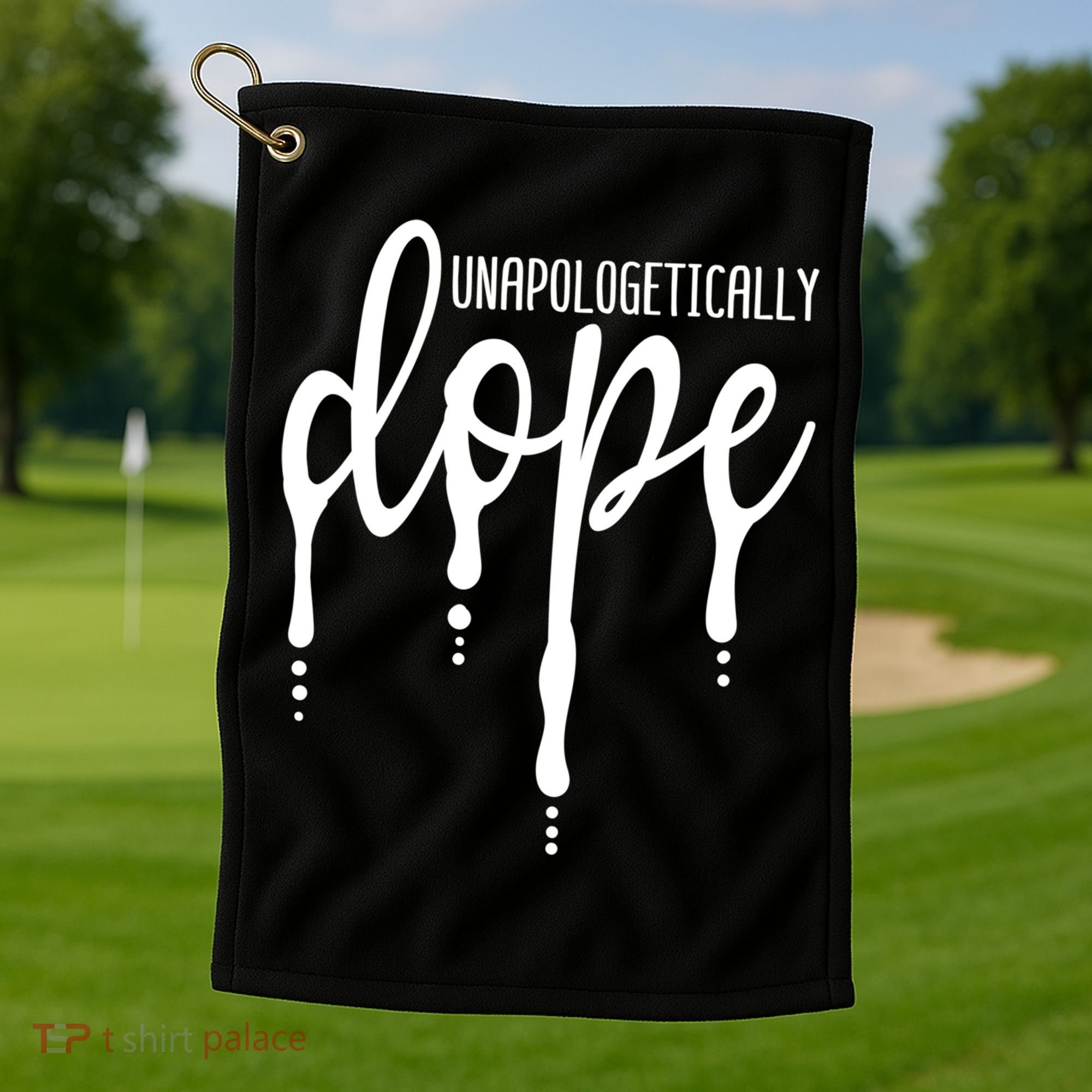 Melanin Unapologetically Dope Black Girl Tee Christmas Gift Golf Towel
