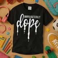 Melanin Unapologetically Dope Black Girl Tee Christmas Gift Kids T-Shirt thumb 3