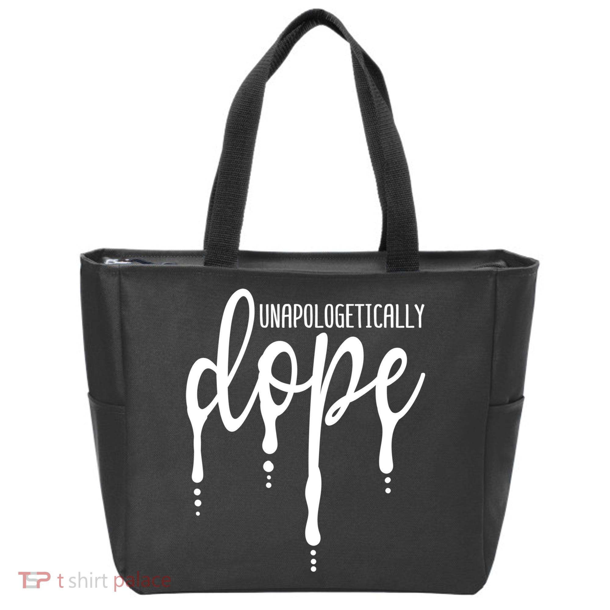 Melanin Unapologetically Dope Black Girl Tee Christmas Gift Tote Bag