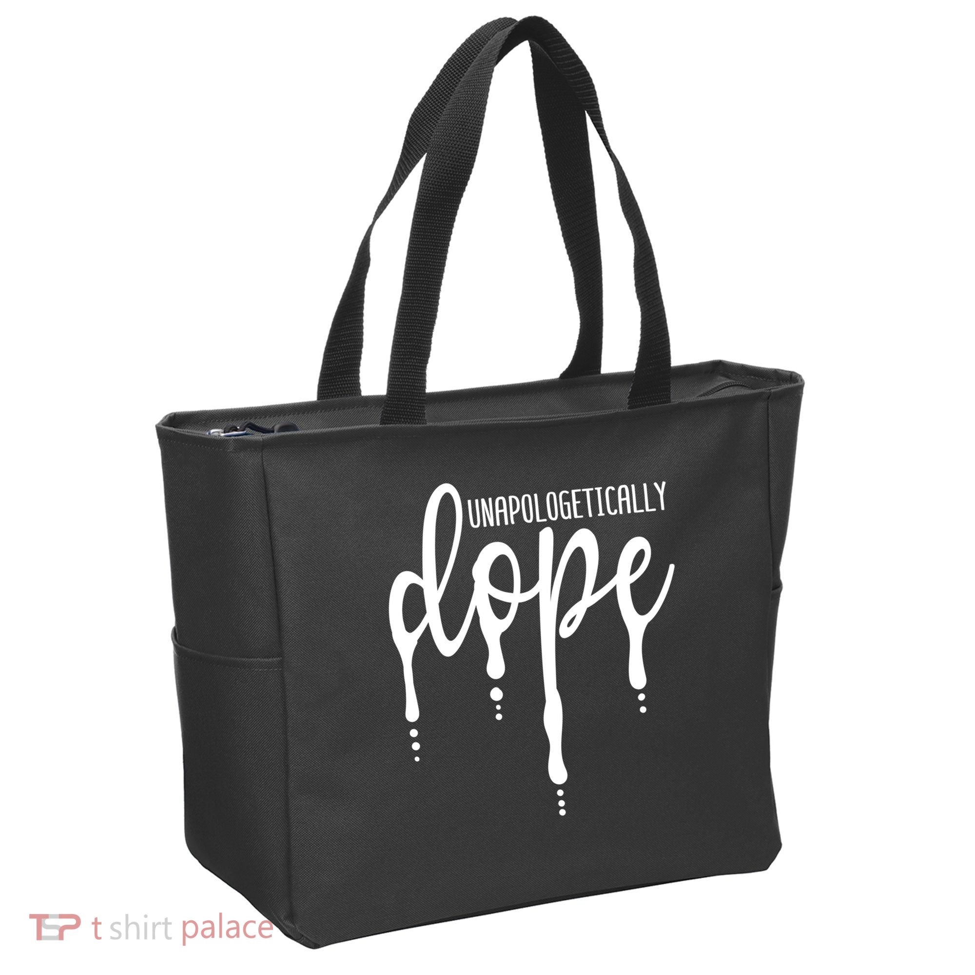 Melanin Unapologetically Dope Black Girl Tee Christmas Gift Tote Bag