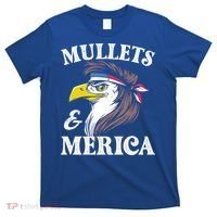 Mullegift Usa Eagle Mullet Merica Vintage American Flag Gift T-Shirt thumb 0
