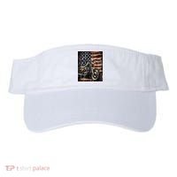 Motorcycle USA Flag Retro Biker Visor thumb 0