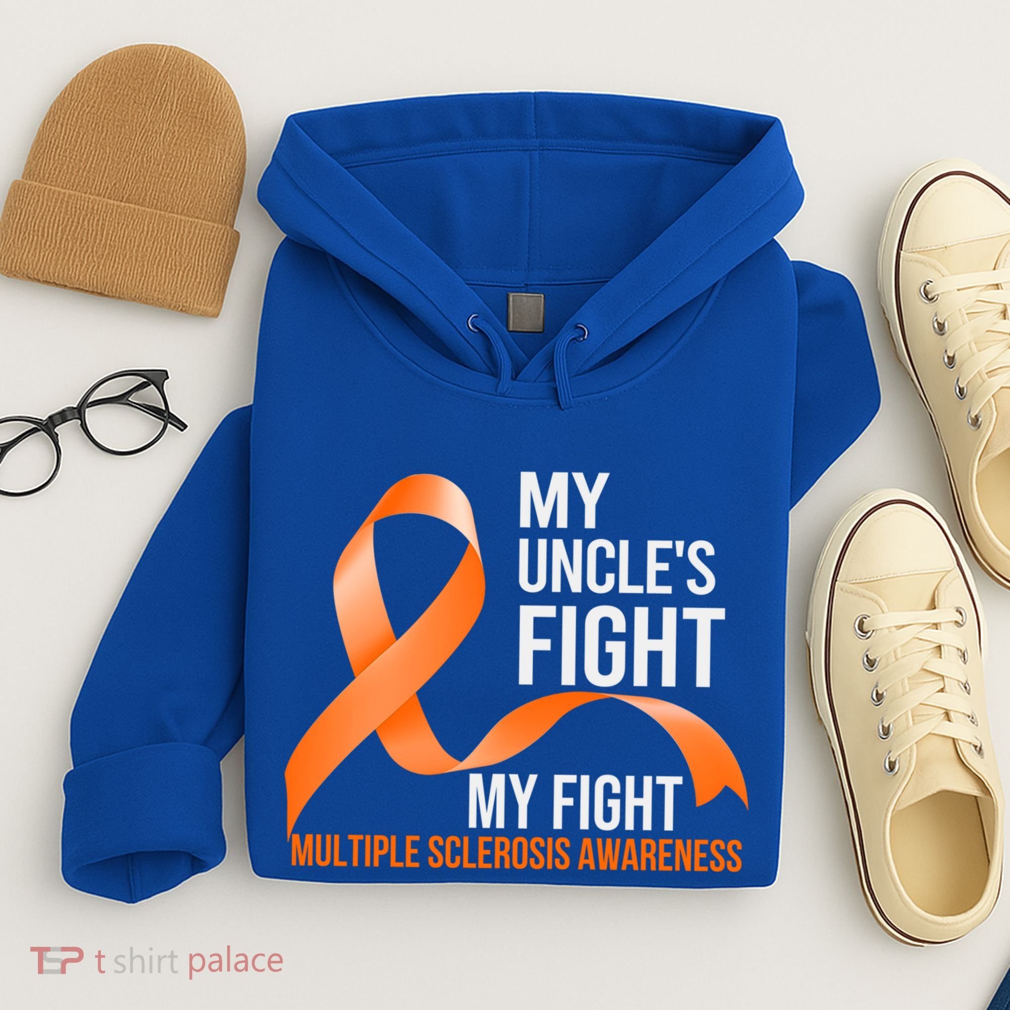 My Uncle's Fight My Fight Multiple Sclerosis Ms Warrior Funny Gift Hoodie