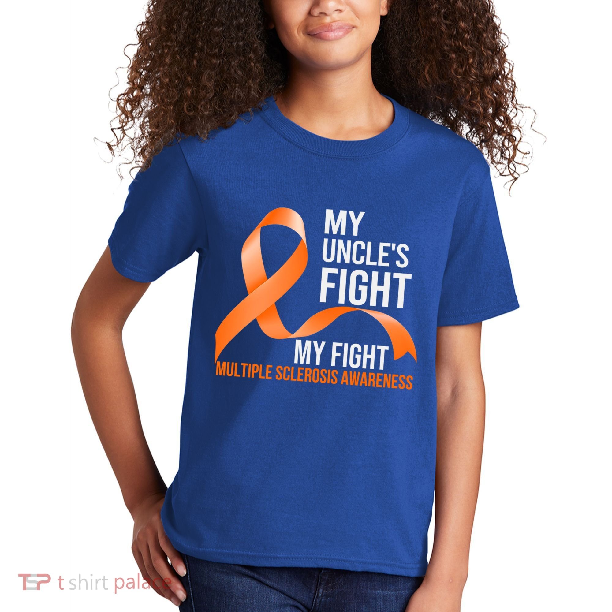 My Uncle's Fight My Fight Multiple Sclerosis Ms Warrior Funny Gift Kids T-Shirt