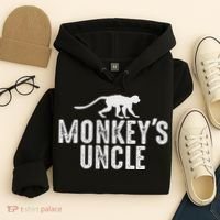 Monkey's Uncle Funny Monkey Lover Gift Jungle Animal Lover Hoodie thumb 4