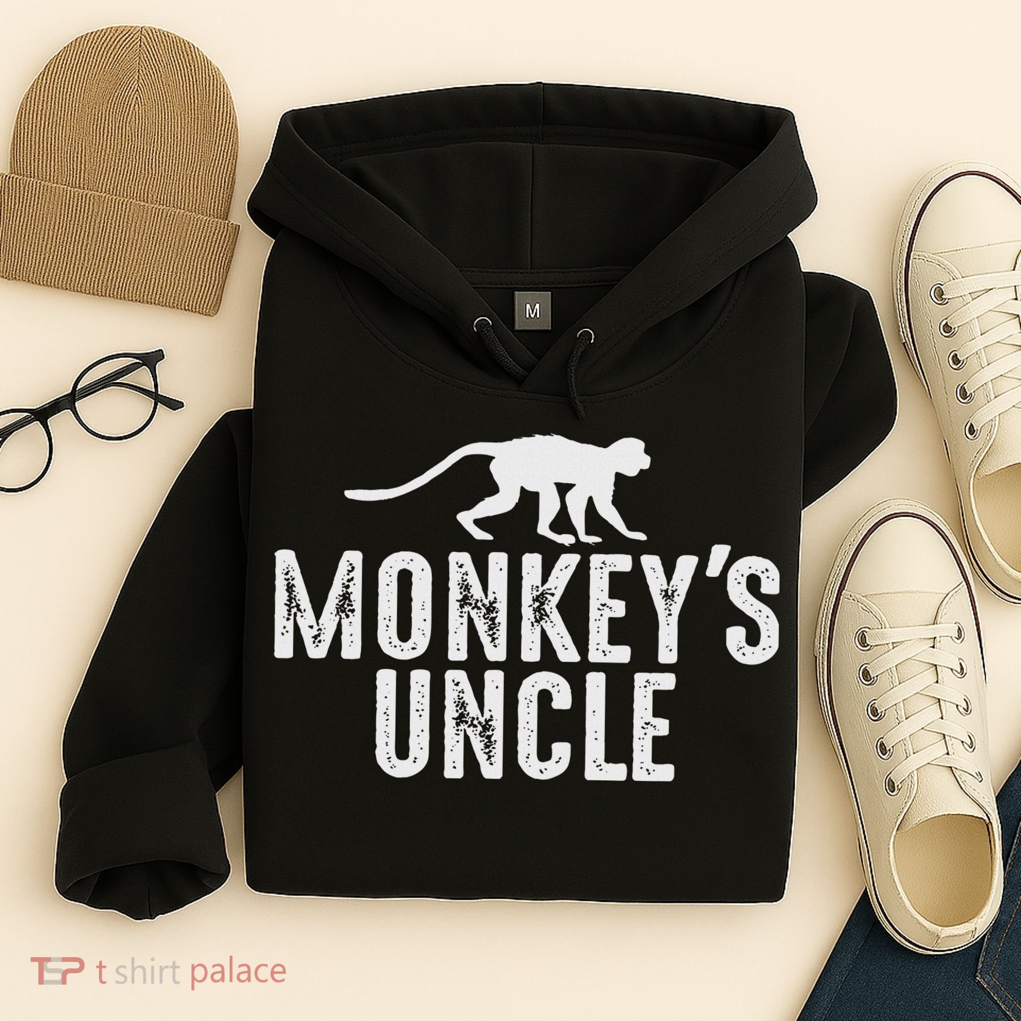 Monkey's Uncle Funny Monkey Lover Gift Jungle Animal Lover Hoodie