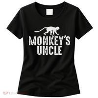Monkey's Uncle Funny Monkey Lover Gift Jungle Animal Lover Women's T-Shirt thumb 0