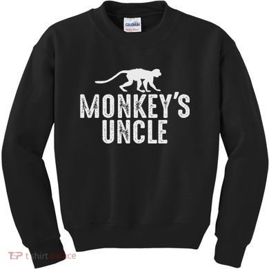 Monkey's Uncle Funny Monkey Lover Gift Jungle Animal Lover Kids Sweatshirt