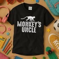 Monkey's Uncle Funny Monkey Lover Gift Jungle Animal Lover Kids T-Shirt thumb 3