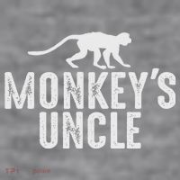 Monkey's Uncle Funny Monkey Lover Gift Jungle Animal Lover Women's Racerback Cropped Tank thumb 2