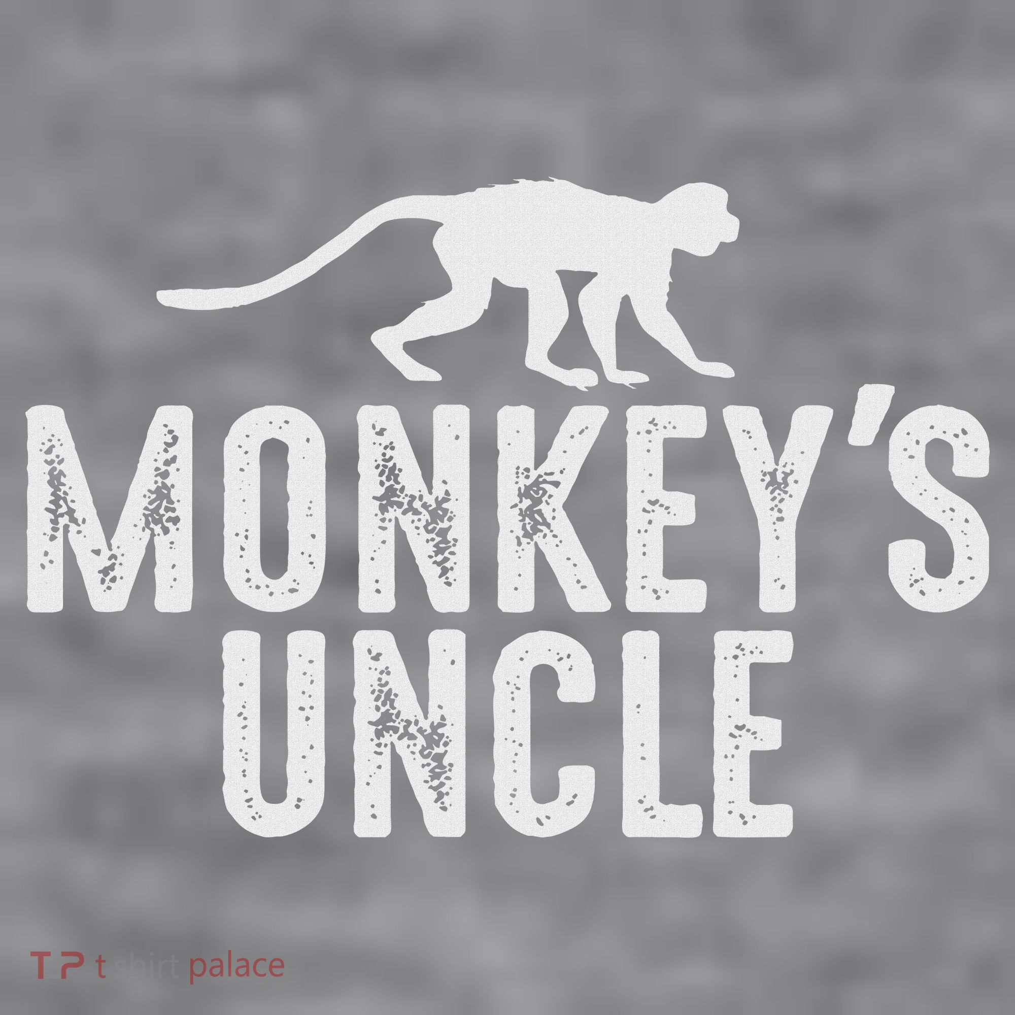Monkey's Uncle Funny Monkey Lover Gift Jungle Animal Lover Women's Racerback Cropped Tank