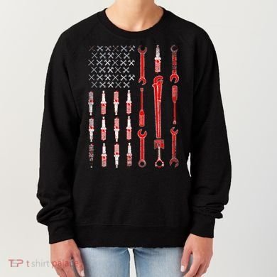 Mechanic USA Flag Women's Sweatshirt