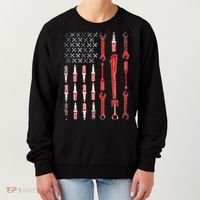 Mechanic USA Flag Women's Sweatshirt thumb 0