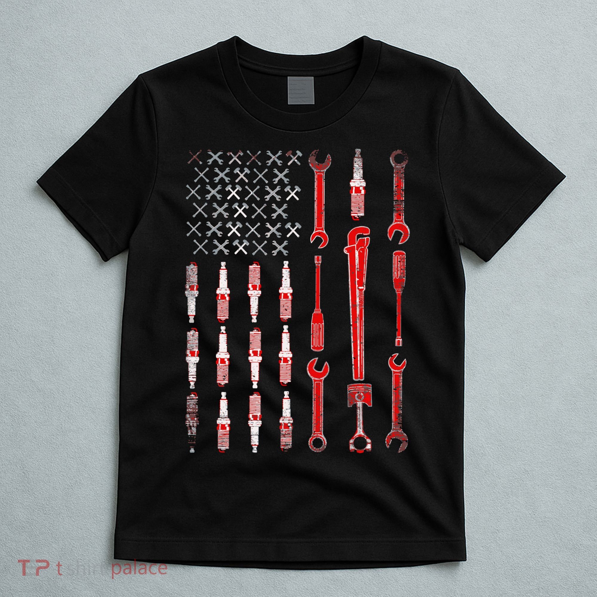 Mechanic USA Flag T-Shirt