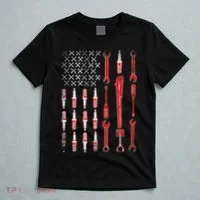 Mechanic USA Flag T-Shirt thumb 5