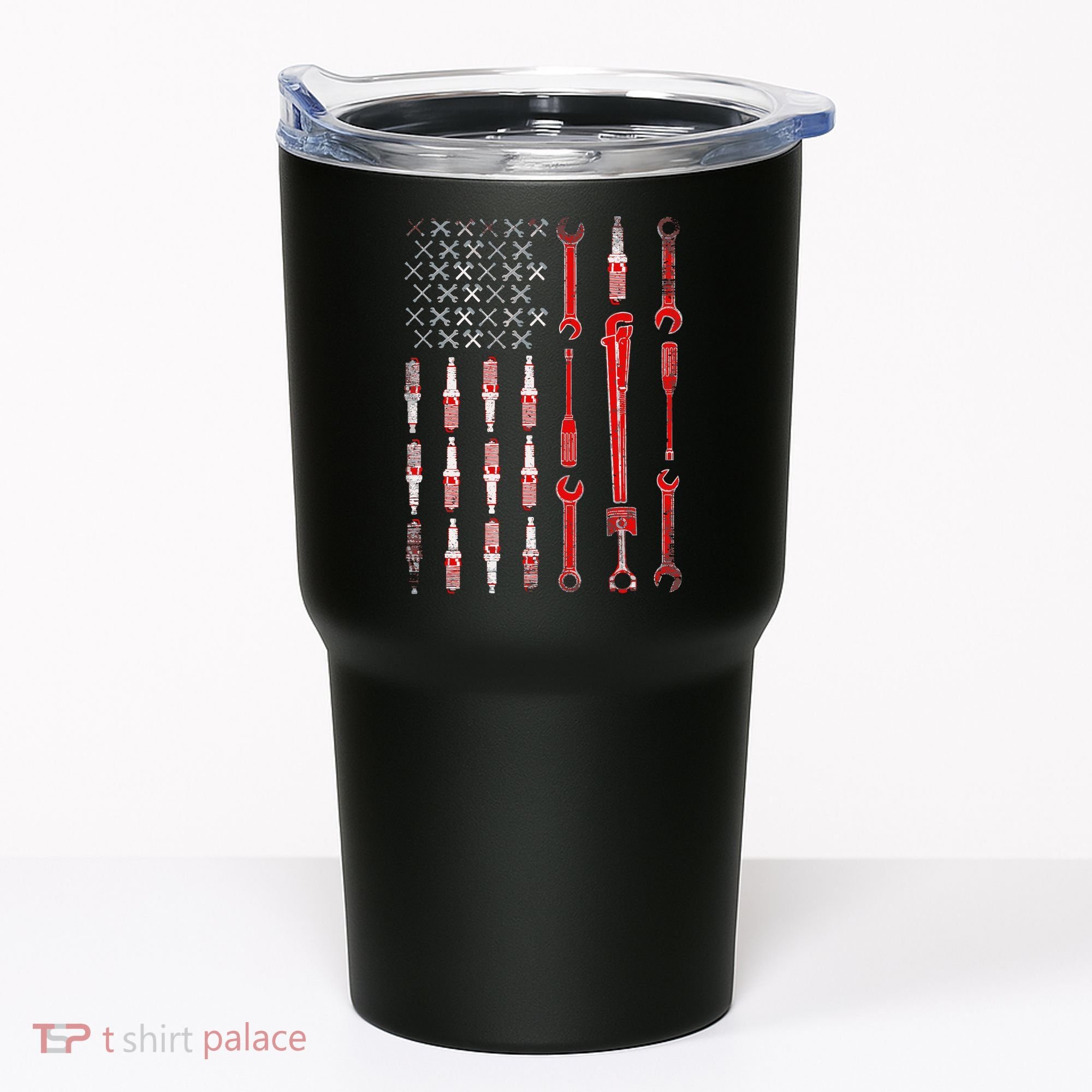 Mechanic USA Flag Tumbler