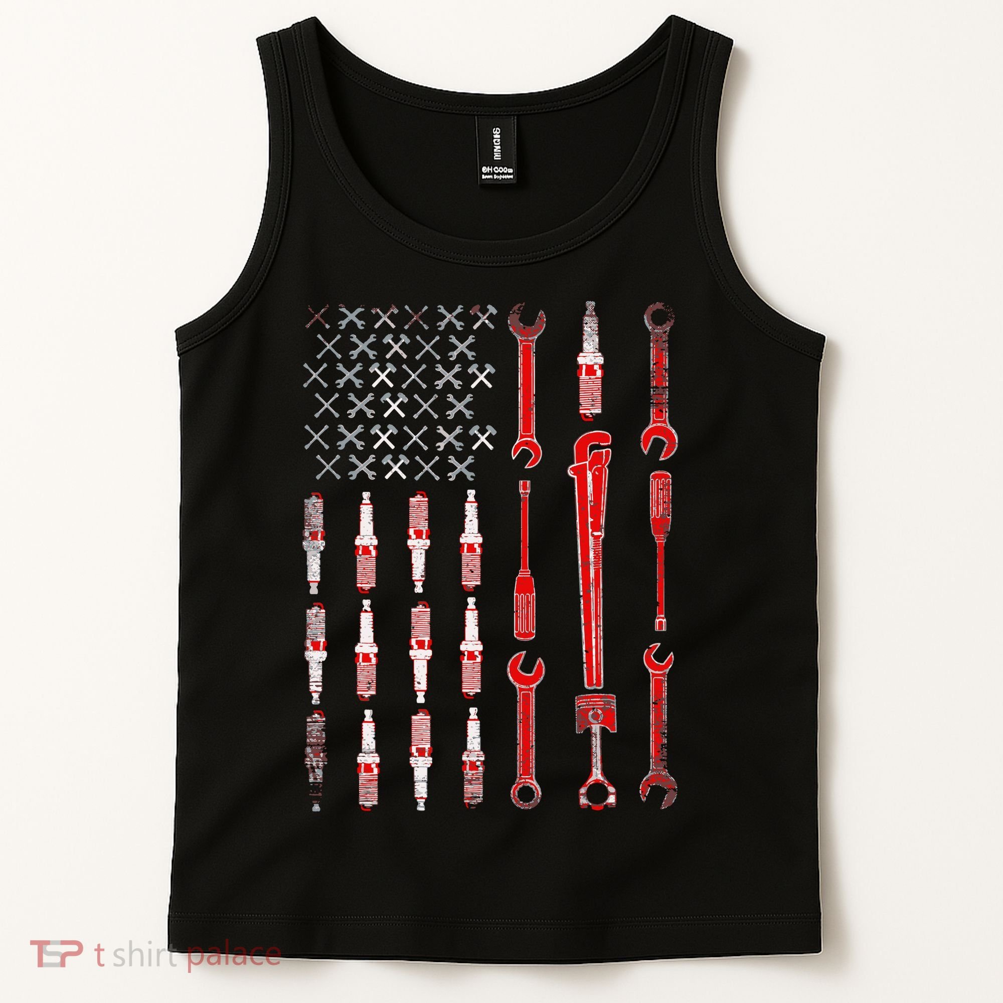 Mechanic USA Flag Tank Top