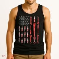 Mechanic USA Flag Tank Top thumb 3