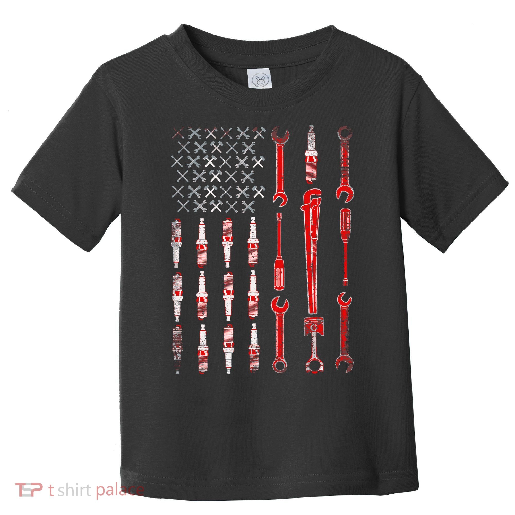 Mechanic USA Flag Toddler T-Shirt