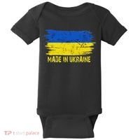 Made Ukraine Flag Ukrainian Proud In Ukraine Baby Bodysuit thumb 0