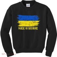 Made Ukraine Flag Ukrainian Proud In Ukraine Kids Sweatshirt thumb 0