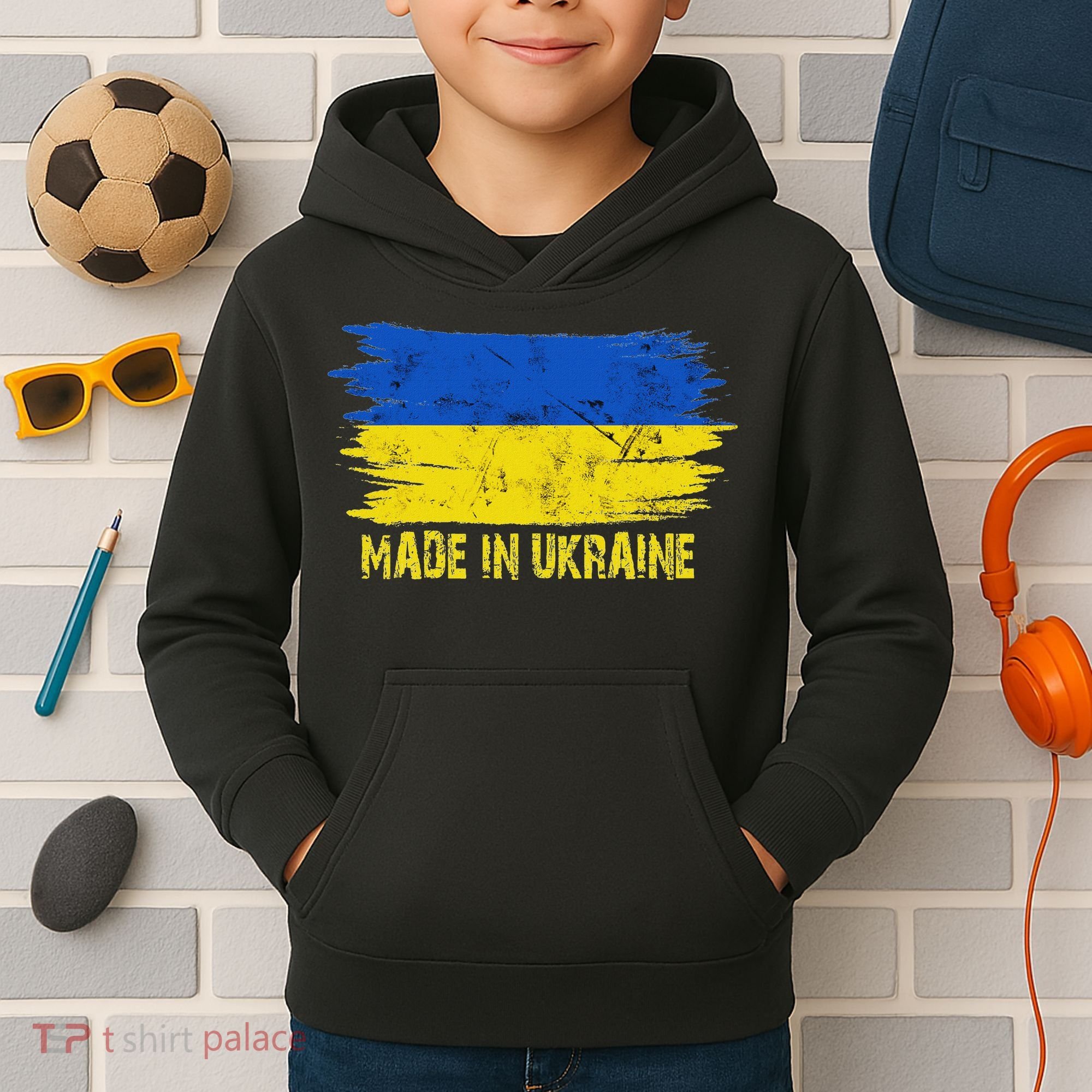 Made Ukraine Flag Ukrainian Proud In Ukraine Kids Hoodie
