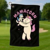 Mamacorn Unicorn Gift Golf Towel thumb 1