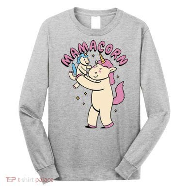 Mamacorn Unicorn Gift Long Sleeve Shirt