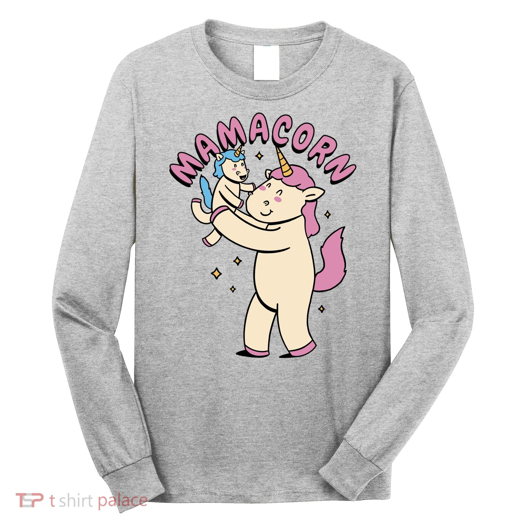 Mamacorn Unicorn Gift Long Sleeve Shirt