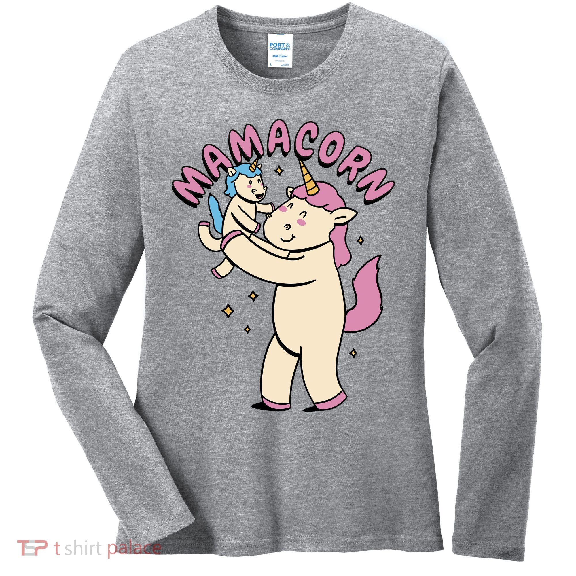 Mamacorn Unicorn Gift Women's Long Sleeve Shirt