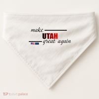 Make Utah Great Again USA-Made Doggie Bandana thumb 0