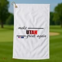 Make Utah Great Again Golf Towel thumb 1