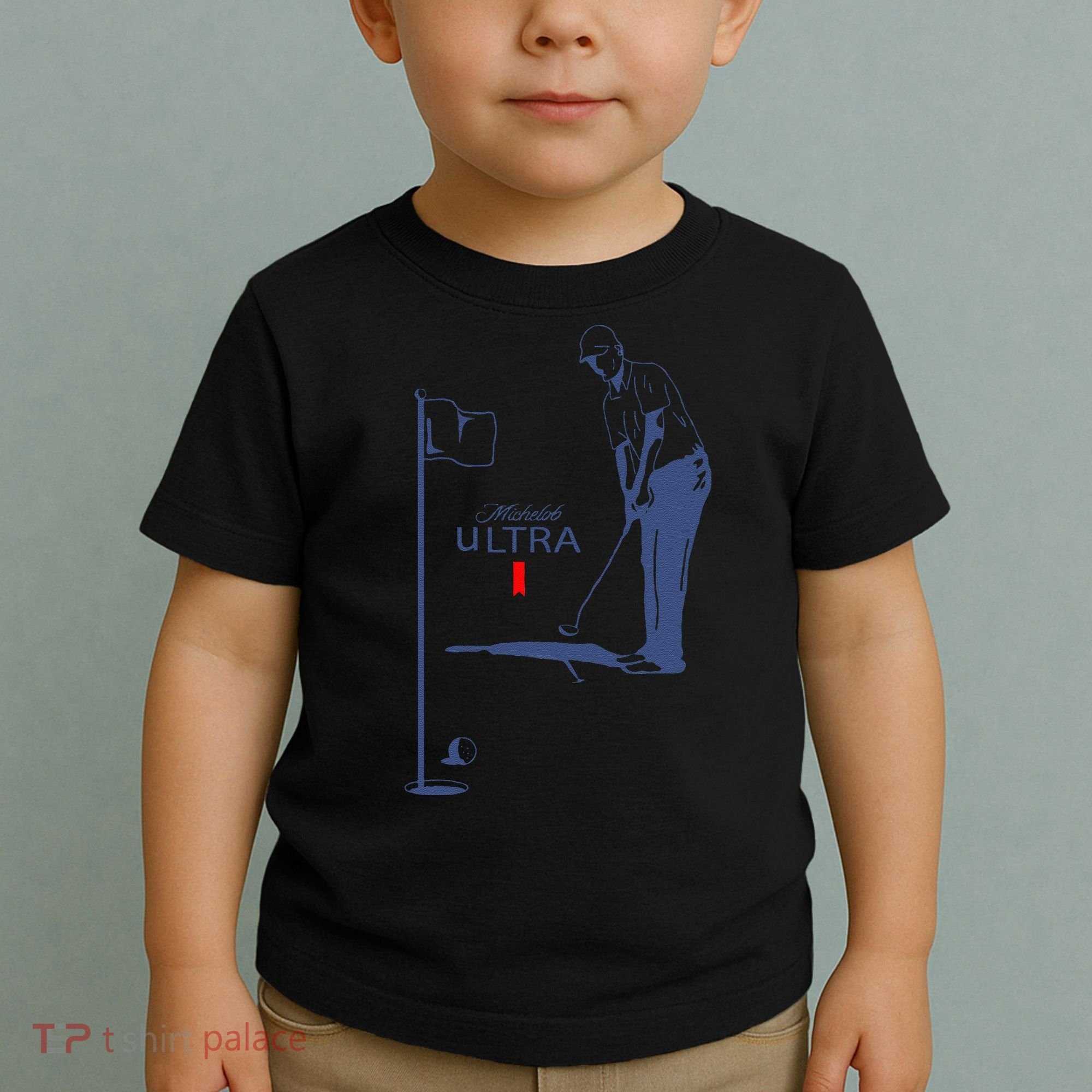 Michelob Ultra Golfing Dad  Beer Fatherhood Toddler T-Shirt