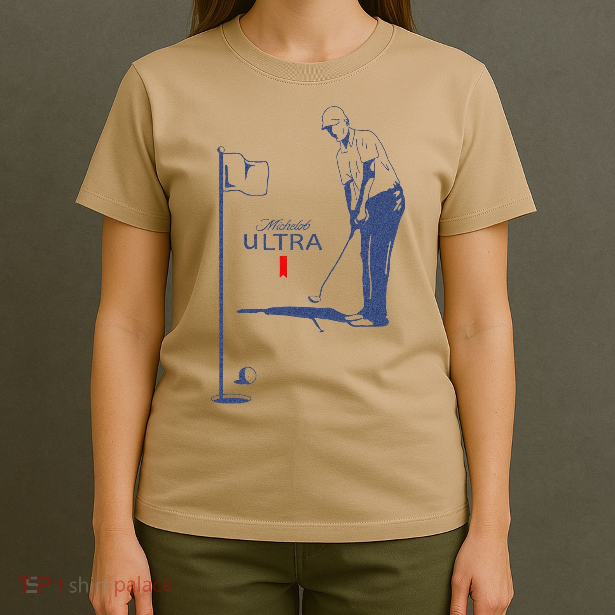 Michelob Ultra Golfing Dad  Beer Fatherhood T-Shirt