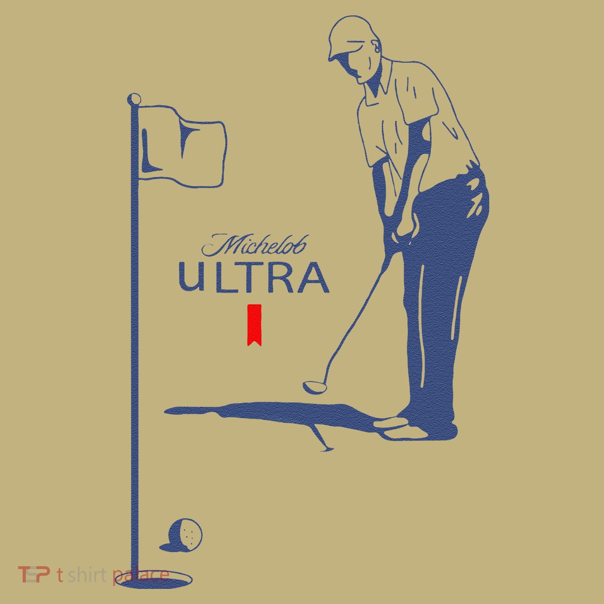 Michelob Ultra Golfing Dad  Beer Fatherhood T-Shirt