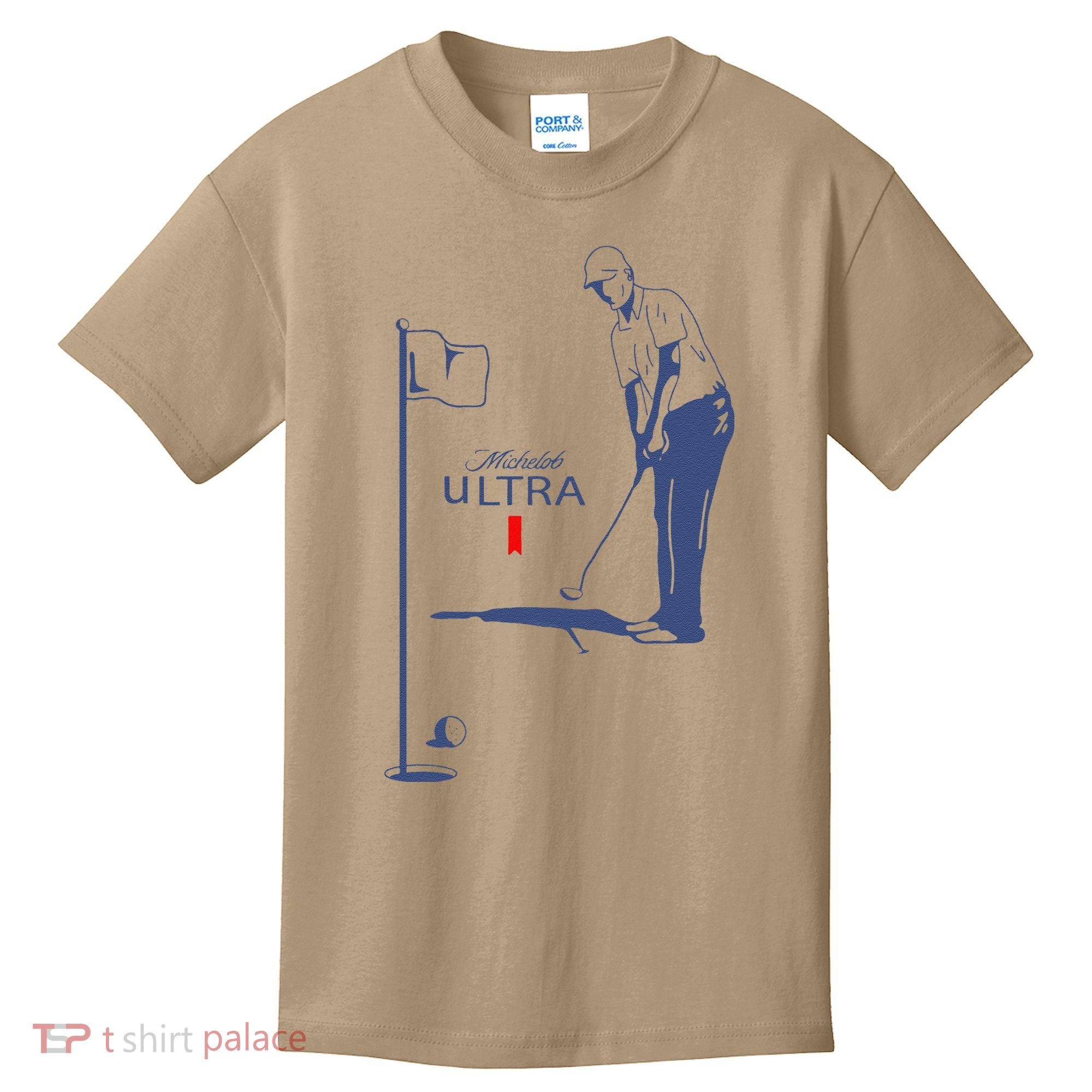 Michelob Ultra Golfing Dad  Beer Fatherhood Kids T-Shirt