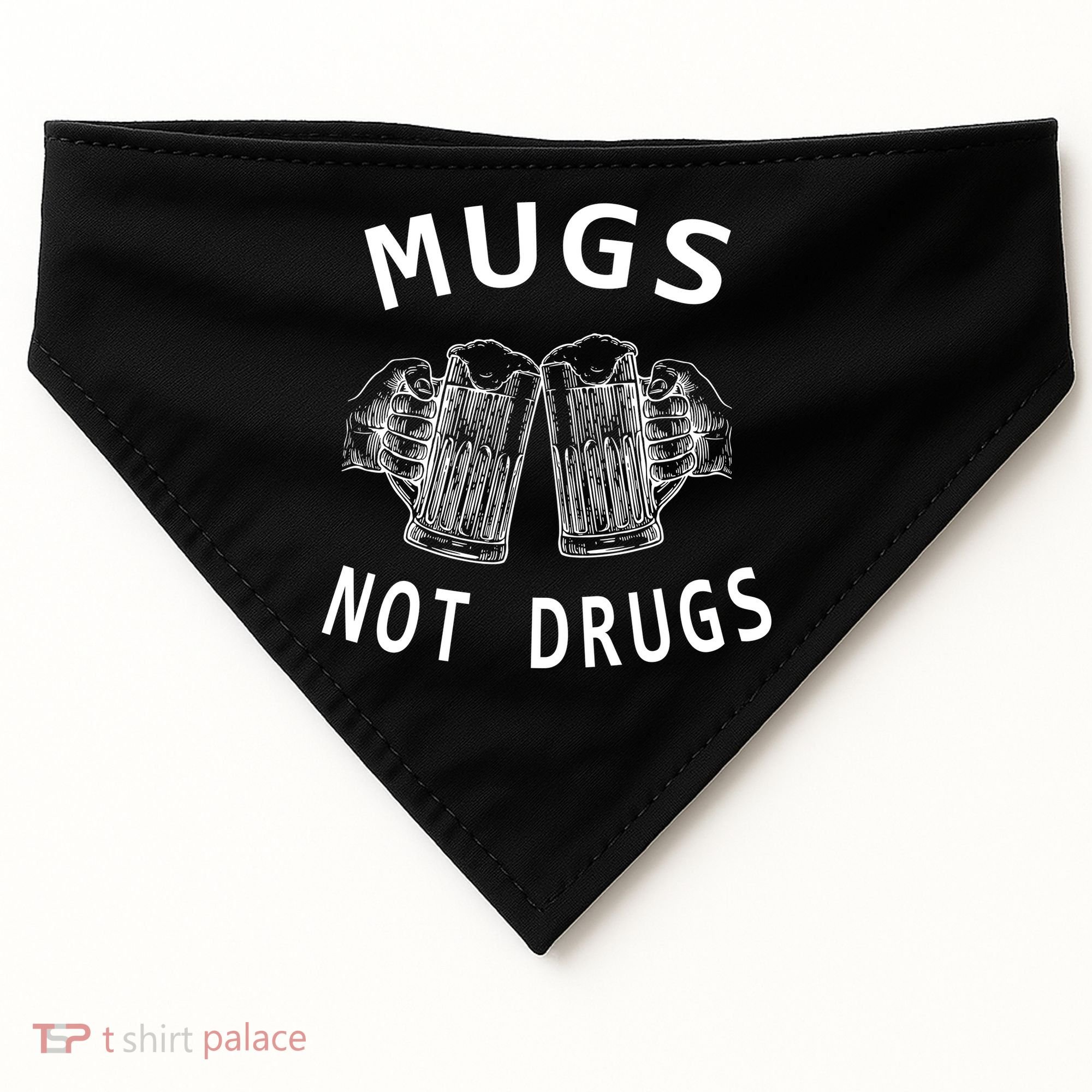 Mugs Not Drugs USA-Made Doggie Bandana
