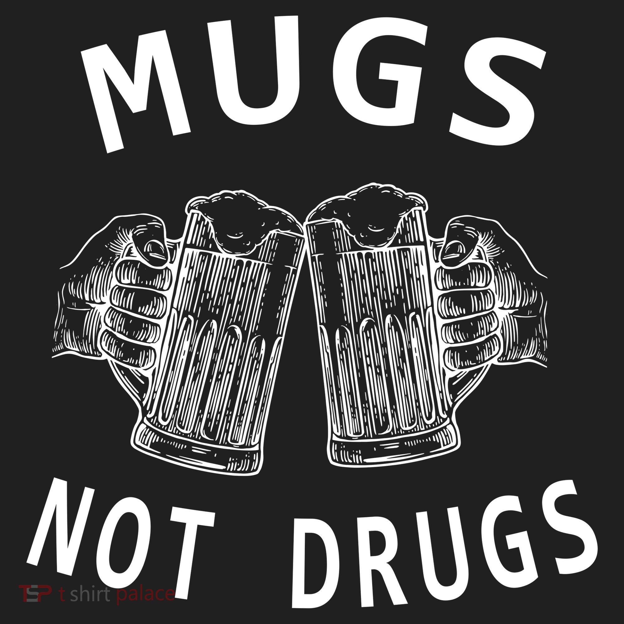 Mugs Not Drugs Crop Fleece Hoodie