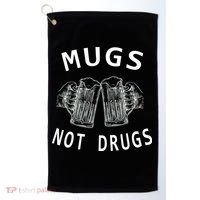 Mugs Not Drugs Golf Towel thumb 0