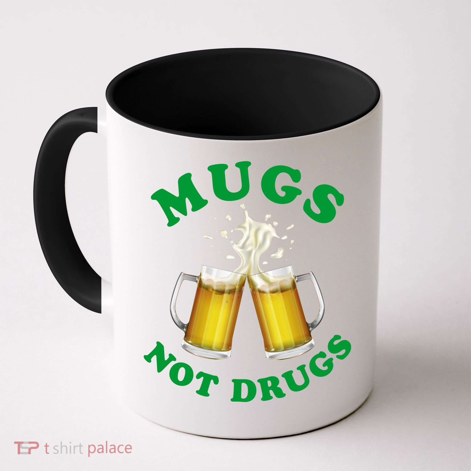 Mugs Not Drugs Funny St. Patrick's Day Beer Coffee Mug