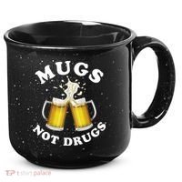 Mugs Not Drugs Funny St. Patrick's Day Beer 15oz Campfire Ceramic Mug thumb 0