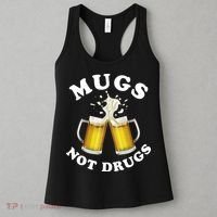 Mugs Not Drugs Funny St. Patrick's Day Beer Women's Tank Top thumb 3