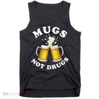 Mugs Not Drugs Funny St. Patrick's Day Beer Tank Top thumb 0