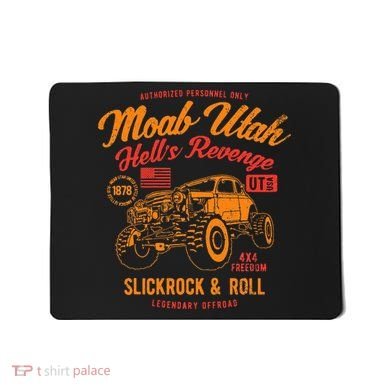 Moab Utah Hells Revenge 4x4 Vintage Mousepad