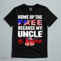 My Uncle Is Brave Home Of The Free - Proud Army Niece Nephew T-Shirt thumb 5