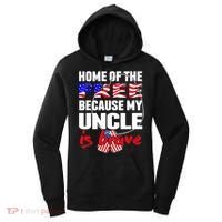 My Uncle Is Brave Home Of The Free - Proud Army Niece Nephew Women's Hoodie thumb 0
