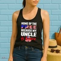 My Uncle Is Brave Home Of The Free - Proud Army Niece Nephew Women's Tank Top thumb 2
