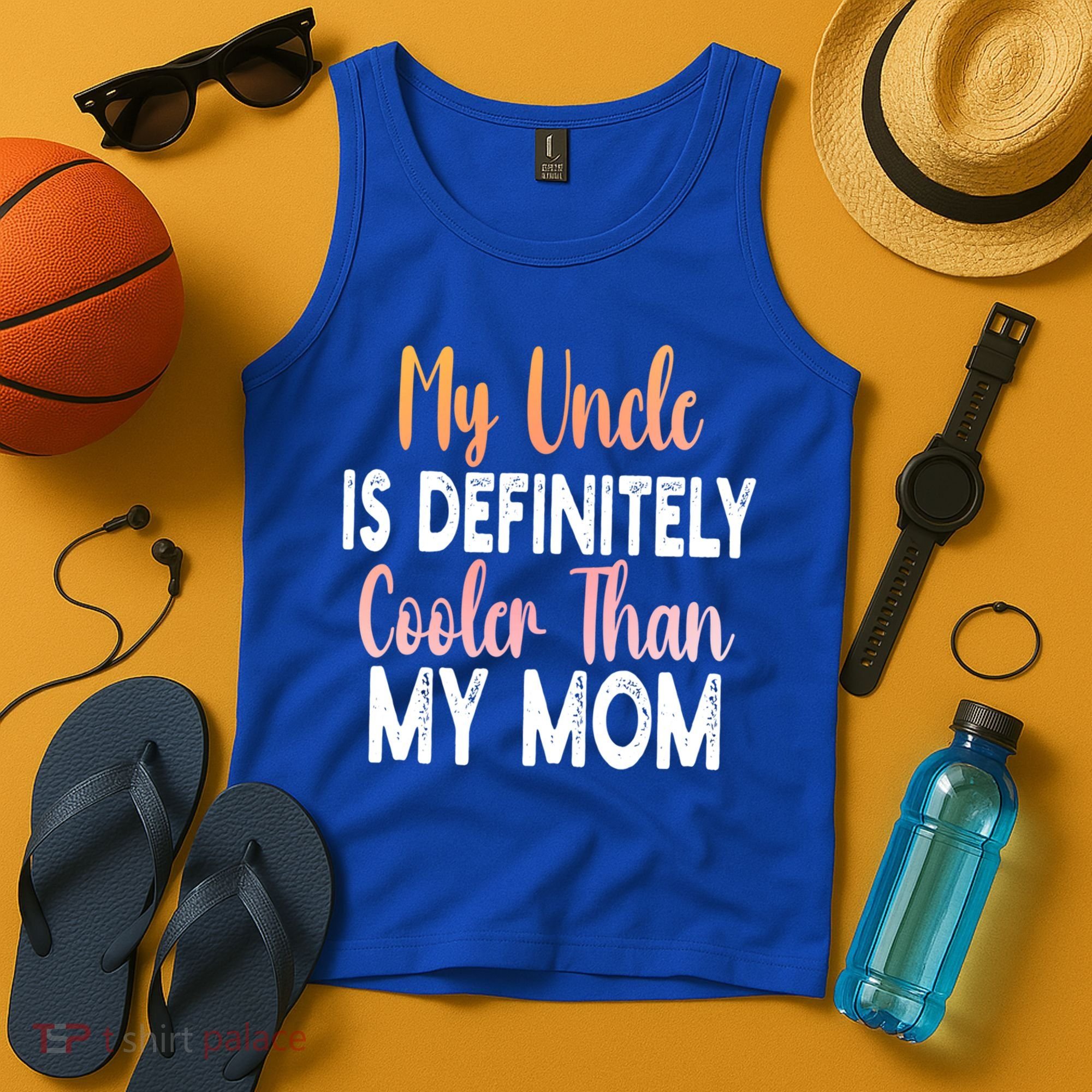 My Uncle Is Definitely Cooler Than My Mom Funny Niece Nephew Tank Top