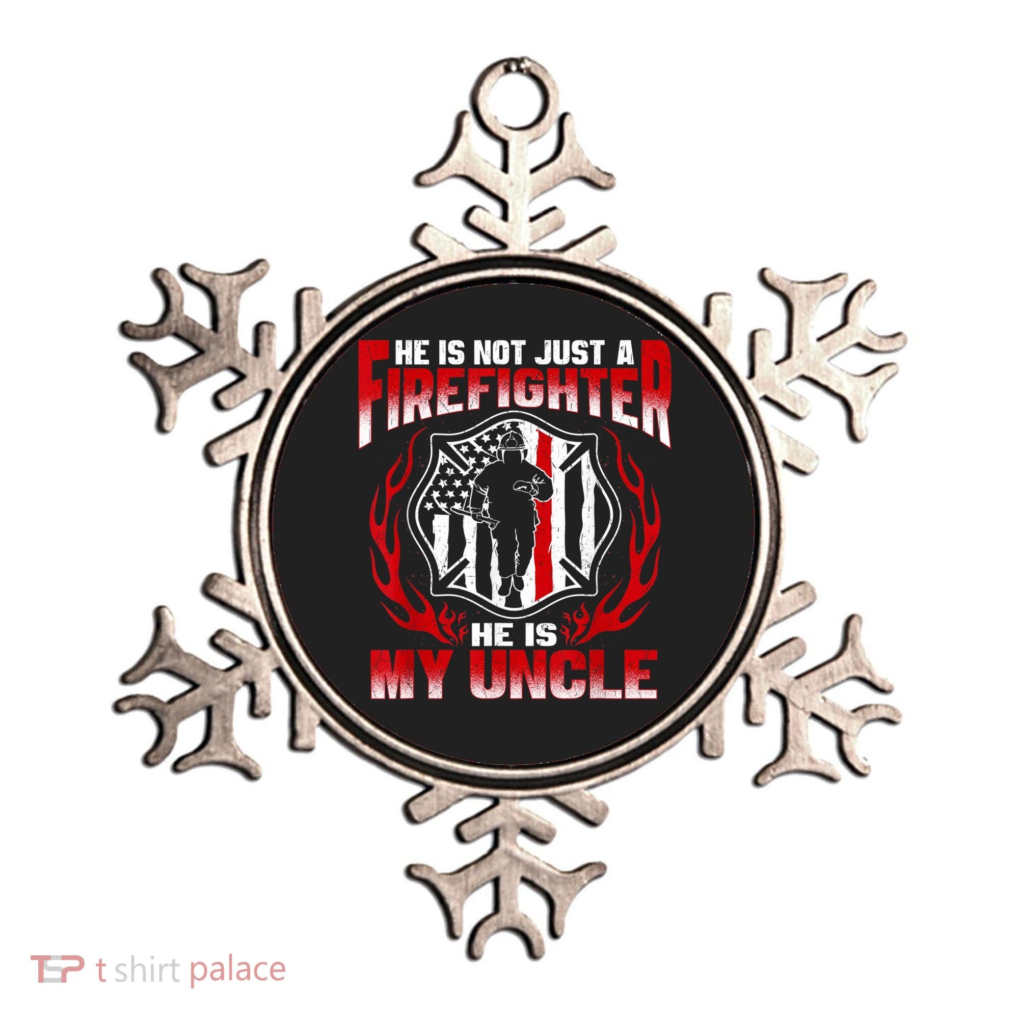 My Uncle Is A Firefighter Hero Proud Fire Niece Nephew Gifts Ornament